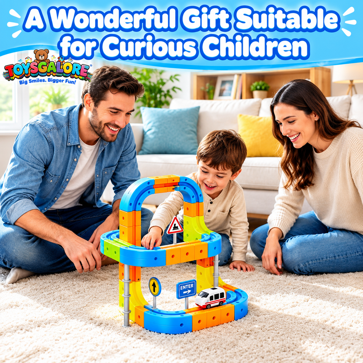Toysgalore™ Magnetic Train Set