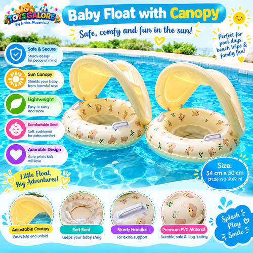 Toysgalore™ Baby Float with Canopy