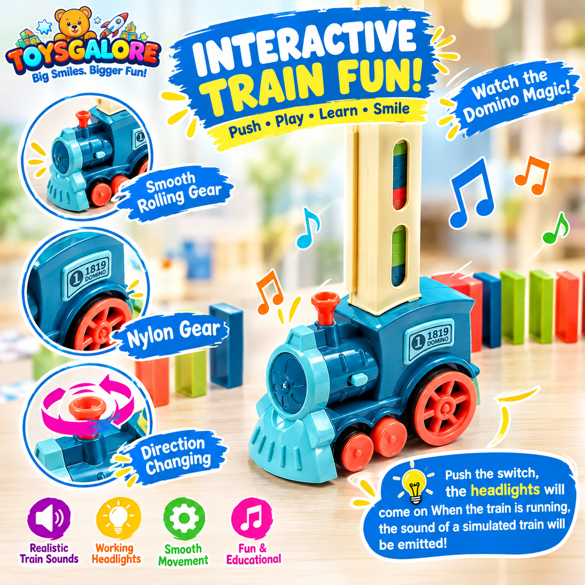 Toysgalore™ Domino Train