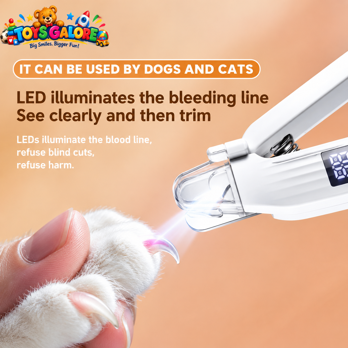 Toysgalore™ Pet Nail Clipper with Trimmer