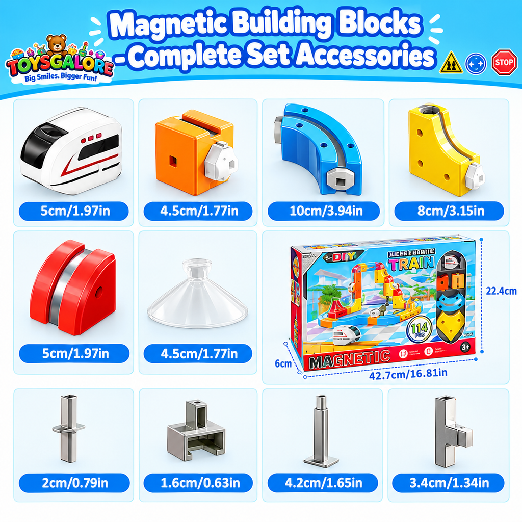 Toysgalore™ Magnetic Train Set