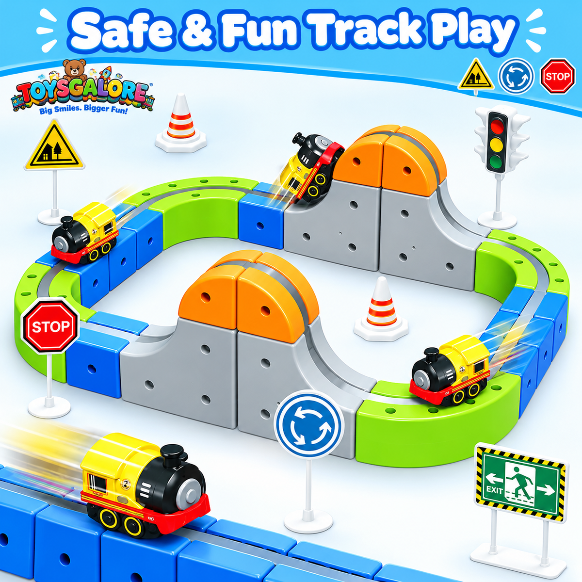 Toysgalore™ Magnetic Train Set