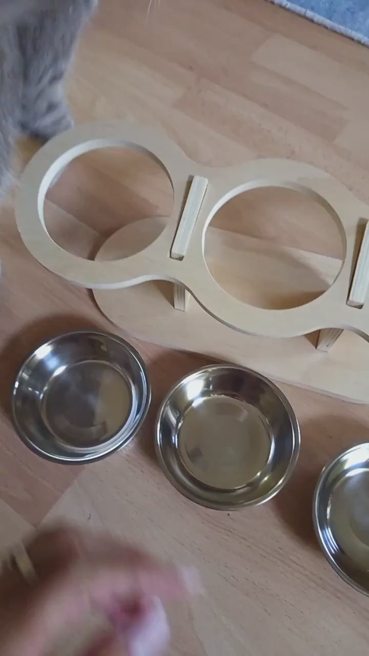 Toysgalore™ Elevated cat bowls
