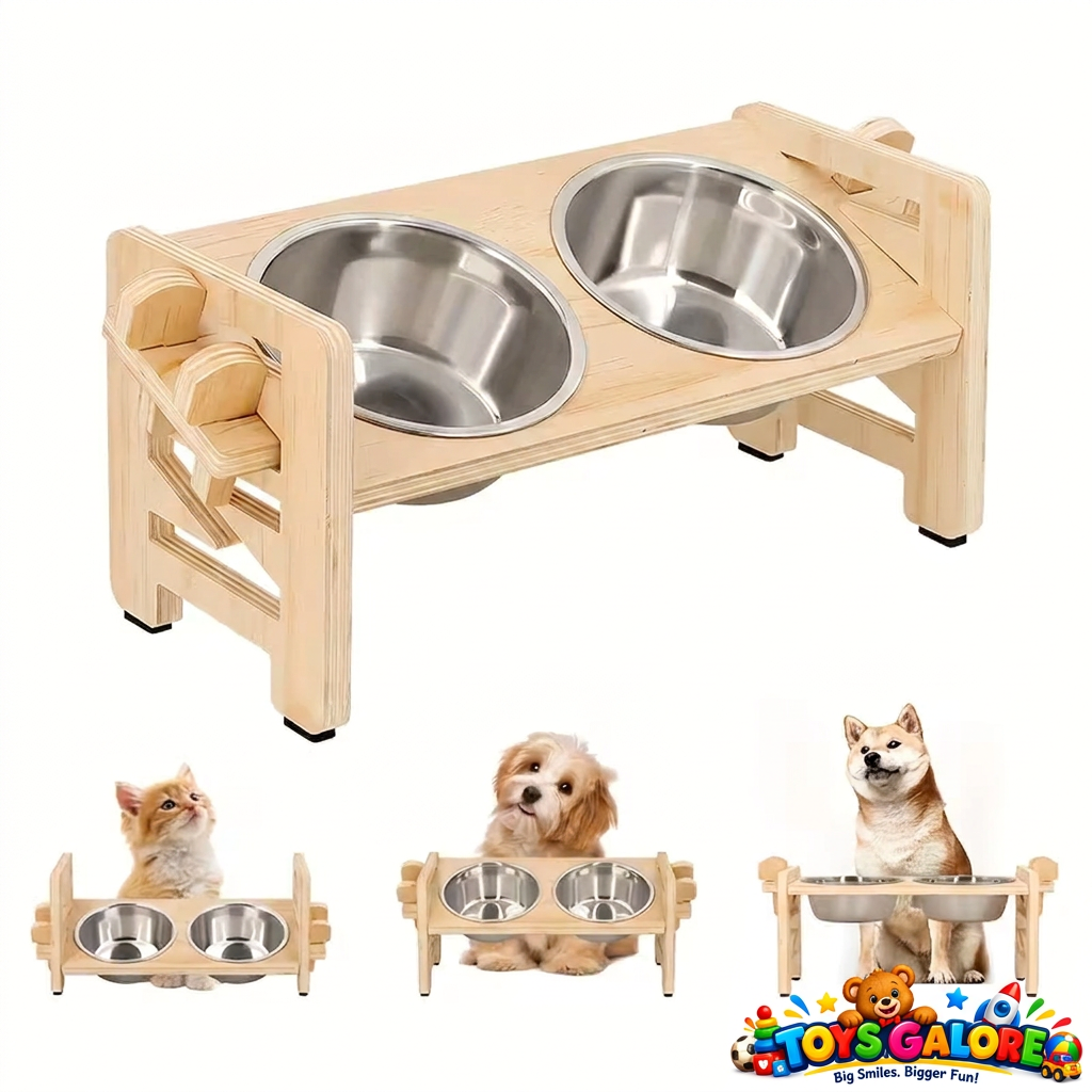 Watermarked adjustable pet bowls image 1