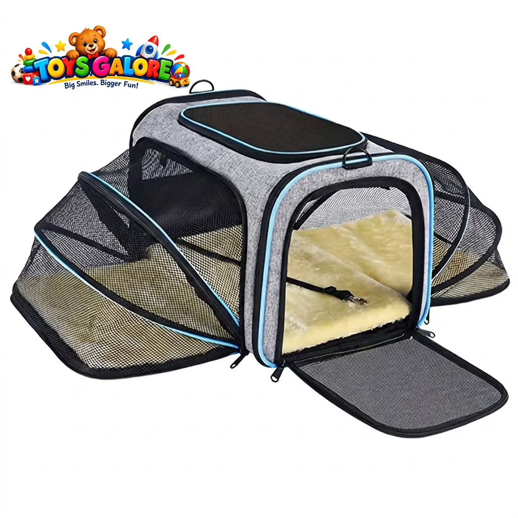 Watermarked expandable pet carrier