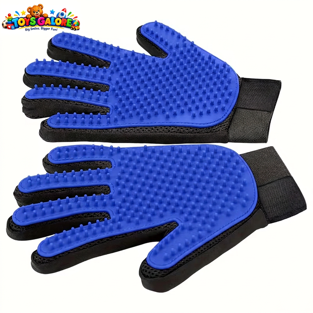 Watermarked grooming gloves
