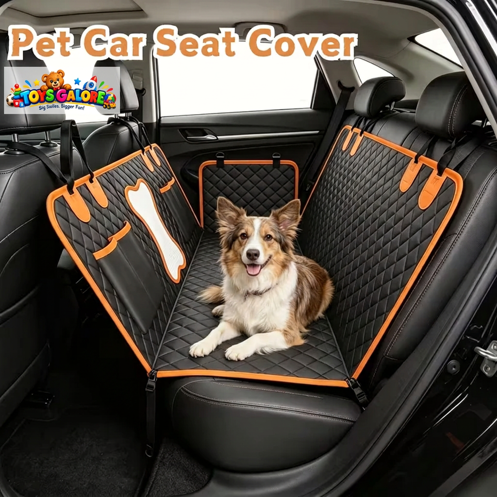 Watermarked pet car seat cover